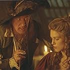 Geoffrey Rush and Keira Knightley in Pirates of the Caribbean: The Curse of the Black Pearl (2003)