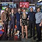 Ben Affleck, Henry Cavill, Jason Momoa, Gal Gadot, Ezra Miller, and Ray Fisher in Justice League (2017)