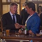 Harrison Ford and Sylvester Stallone in The Expendables 3 (2014)