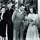 Cary Grant, Katharine Hepburn, James Stewart, and Ruth Hussey in The Philadelphia Story (1940)