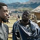 Chadwick Boseman and Daniel Kaluuya in Black Panther (2018)