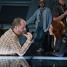 Scarlett Johansson and Joss Whedon in The Avengers (2012)