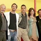 Al Pacino, Jeremy Irons, Joseph Fiennes, Michael Radford, and Lynn Collins at an event for The Merchant of Venice (2004)