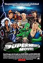 Pamela Anderson, Leslie Nielsen, Simon Rex, Drake Bell, Craig Bierko, Regina Hall, and Tracy Morgan in Superhero Movie (2008)