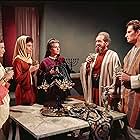 Charlton Heston, Haya Harareet, Sam Jaffe, Cathy O'Donnell, and Martha Scott in Ben-Hur (1959)