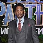 Joe Robert Cole at an event for Black Panther (2018)