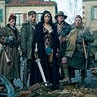 Ewen Bremner, Saïd Taghmaoui, Chris Pine, Gal Gadot, and Eugene Brave Rock in Wonder Woman (2017)