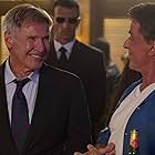 Harrison Ford and Sylvester Stallone in The Expendables 3 (2014)
