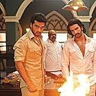 Saurabh Shukla, Arjun Kapoor, and Ranveer Singh in Gunday (2014)