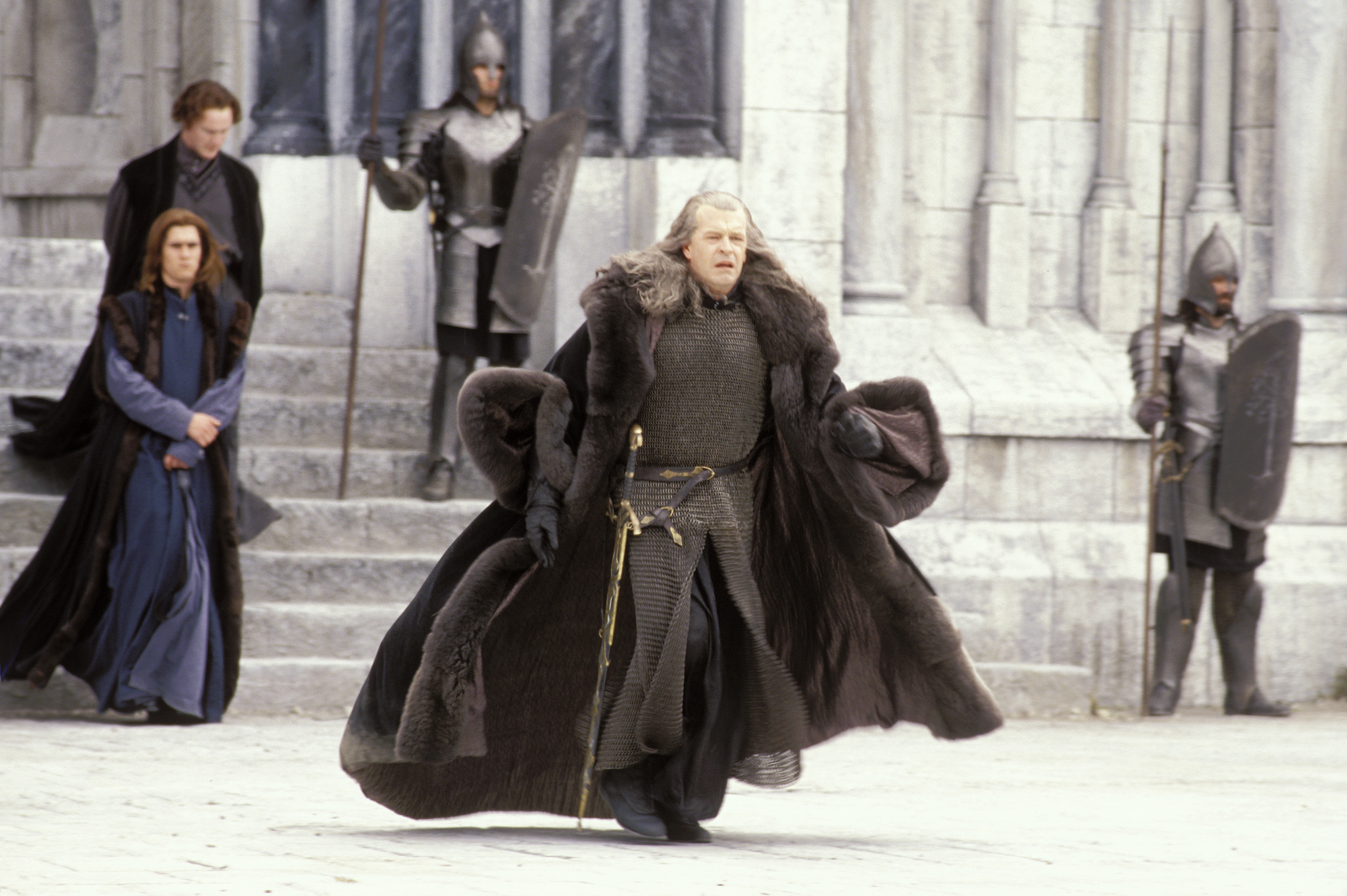 Eddie Campbell, John Noble, and Jason Hood in The Lord of the Rings: The Return of the King (2003)