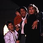 Ashley Bank, Andre Gower, Stephen Macht, and Mary Ellen Trainor in The Monster Squad (1987)