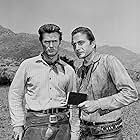 Clint Eastwood and Eric Fleming in Rawhide (1959)