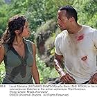 Rosario Dawson and Dwayne Johnson in The Rundown (2003)
