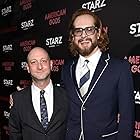 Bryan Fuller and Michael Green at an event for American Gods (2017)