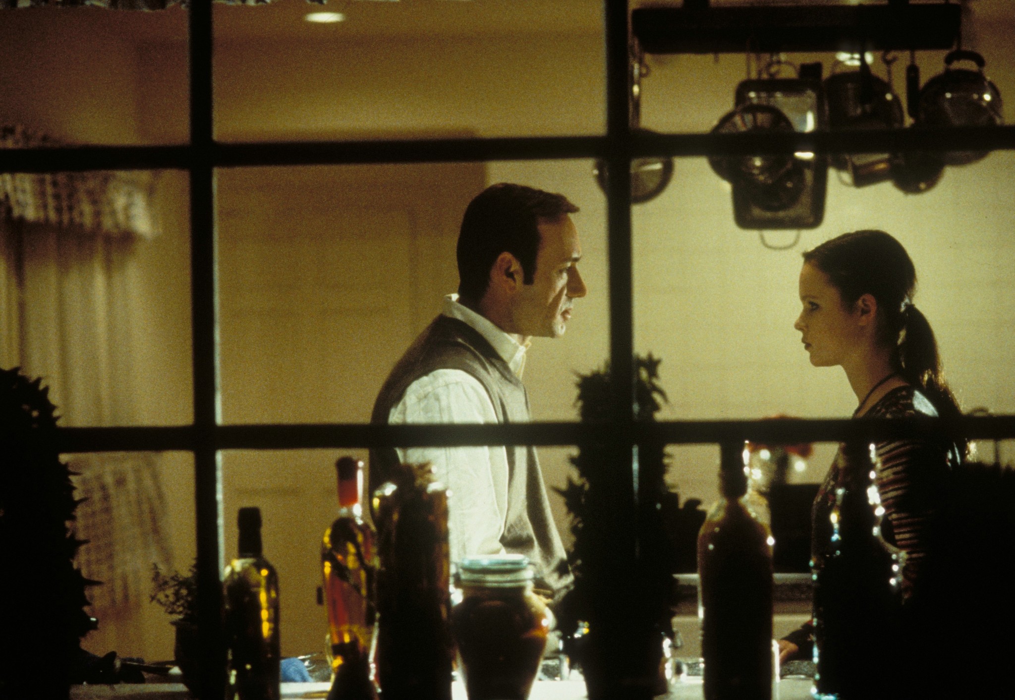 Kevin Spacey and Thora Birch in American Beauty (1999)