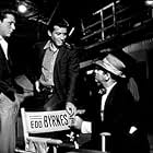 Efrem Zimbalist, Jr. with Edd "Kookie" Byrnes and Louis Quinn on the set of "77 Sunset Strip," January 15, 1961.