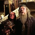 Michael Gambon, David Bradley, and Rick Sahota in Harry Potter and the Prisoner of Azkaban (2004)