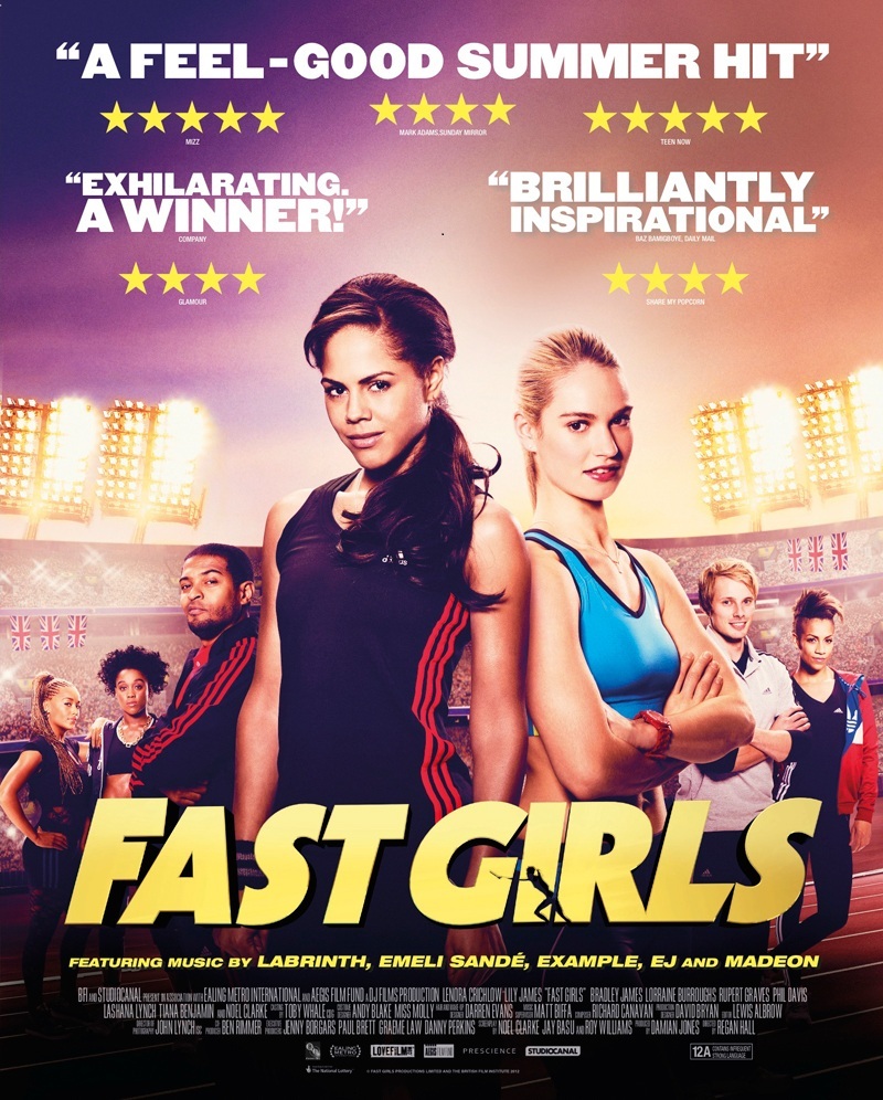 Lenora Crichlow and Lily James in Fast Girls (2012)