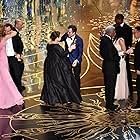 Michael Keaton, Liev Schreiber, Steve Golin, Tom McCarthy, Mark Ruffalo, Michael Sugar, Rachel McAdams, Blye Pagon Faust, Josh Singer, and Nicole Rocklin at an event for The Oscars (2016)