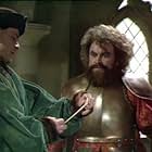 Brian Blessed and Robert East in Blackadder (1982)