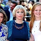 Carol Morley, Maisie Williams, and Anna Burnett at an event for The Falling (2014)