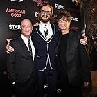 Bryan Fuller, Neil Gaiman, and Michael Green at an event for American Gods (2017)