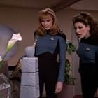 Gates McFadden and Marina Sirtis in Star Trek: The Next Generation (1987)