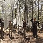 Norman Reedus, Melissa McBride, Danai Gurira, Sydney Park, and Kerry Cahill in The Walking Dead (2010)