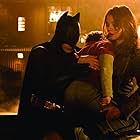 Christian Bale, Katie Holmes, and Jack Gleeson in Batman Begins (2005)