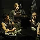 Jamie Bamber, Alessandro Juliani, Kandyse McClure, Katee Sackhoff, and Sam Witwer in Battlestar Galactica (2004)