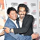 Dev Patel and Saroo Brierley at an event for Lion (2016)