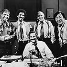 Abe Vigoda, Max Gail, Ron Glass, Hal Linden, and Jack Soo in Barney Miller (1975)