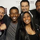 Kevin L. Walker, Donnabella Mortel, Quinton 'Rampage' Jackson, Chavo Guerrero Jr., and Harut Tovmasyan at the 'Vigilante Diaries' Hollywood, CA screening at Arclight Cinemas (2016).