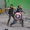 Chris Evans, Scarlett Johansson, and Jeremy Renner in The Avengers (2012)