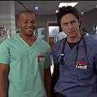 Zach Braff and Donald Faison in Scrubs (2001)