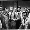Henry Fonda, Martin Balsam, Jack Klugman, Ed Begley, Edward Binns, John Fiedler, E.G. Marshall, Joseph Sweeney, George Voskovec, Jack Warden, and Robert Webber in 12 Angry Men (1957)