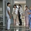 Peter Facinelli, Edie Falco, Eve Best, Merritt Wever, and Arjun Gupta in Nurse Jackie (2009)