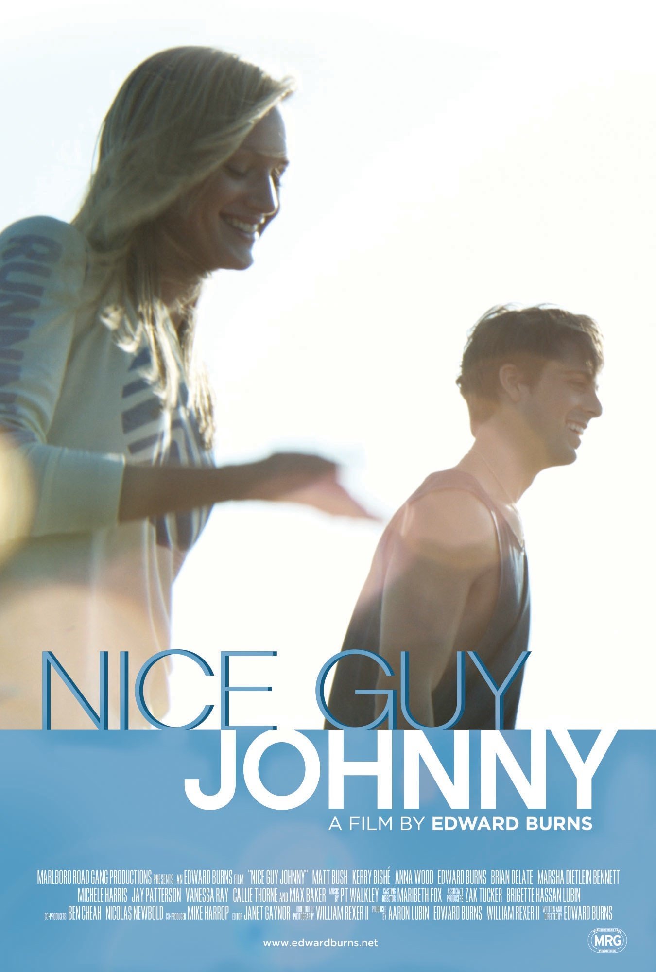 Max Baker and Kerry Bishé in Nice Guy Johnny (2010)