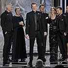 Frances McDormand, Sam Rockwell, Graham Broadbent, Martin McDonagh, Samara Weaving, and Simone Alexandra Johnson at an event for 75th Golden Globe Awards (2018)