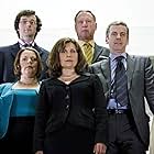 Peter Capaldi, Rebecca Front, Joanna Scanlan, James Smith, and Chris Addison in The Thick of It (2005)