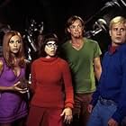 Matthew Lillard, Sarah Michelle Gellar, Linda Cardellini, and Freddie Prinze Jr. in Scooby-Doo (2002)