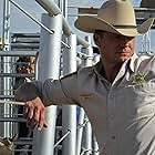 Bailey Chase on the set of Longmire