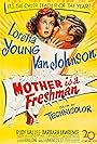 Van Johnson and Loretta Young in Mother Is a Freshman (1949)