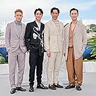 Tony Wu, Raymond Lam, Chun-Him Lau, and German Cheung at an event for Twilight of the Warriors: Walled In (2024)