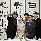Bong Joon Ho, Song Kang-ho, Lee Sun-kyun, and Cho Yeo-jeong at an event for Parasite (2019)