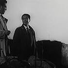 Toshirô Mifune, Kamatari Fujiwara, and Takeshi Katô in The Bad Sleep Well (1960)