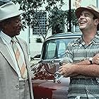 Dan Aykroyd and Morgan Freeman in Driving Miss Daisy (1989)