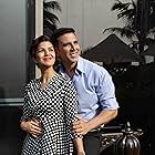 Akshay Kumar and Nimrat Kaur at an event for Airlift (2016)
