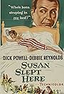 Debbie Reynolds and Dick Powell in Susan Slept Here (1954)