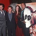 Daniel Day-Lewis, Michael Mann, Madeleine Stowe, and Russell Means in The Last of the Mohicans (1992)